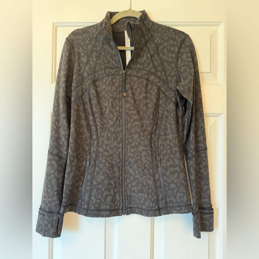 Lululemon Womens Gray Patterned Zip-Up Jacket